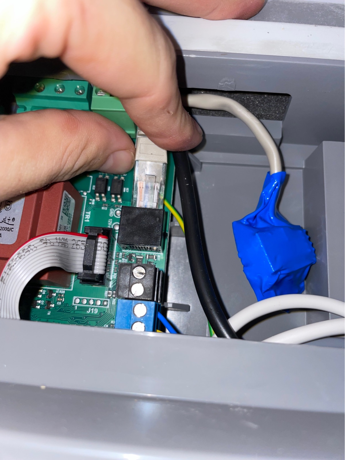 Moduł wpinany w złącze RJ45 rekuperatora
